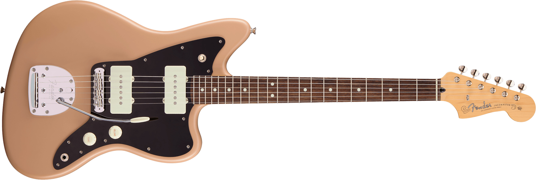 Fender Jazzmaster Hybrid Ii Mij Ltd Jap 2s Trem Rw - Sahara Taupe - Retro rock electric guitar - Main picture