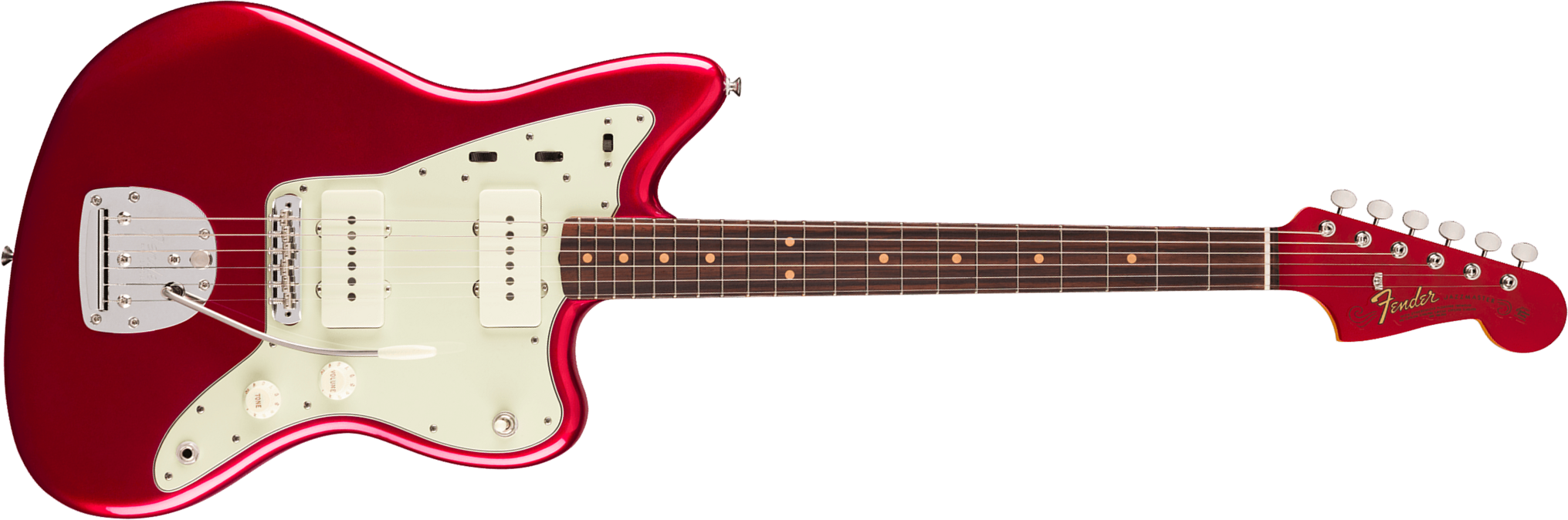 Fender Jazzmaster Mid 60s Vintera 3 Mex 2s Trem Rw - Candy Apple Red - Retro rock electric guitar - Main picture