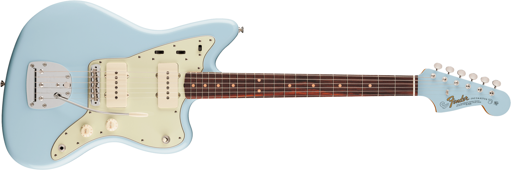Fender Jazzmaster Mid 60s Vintera 3 Mex 2s Trem Rw - Sonic Blue - Retro rock electric guitar - Main picture
