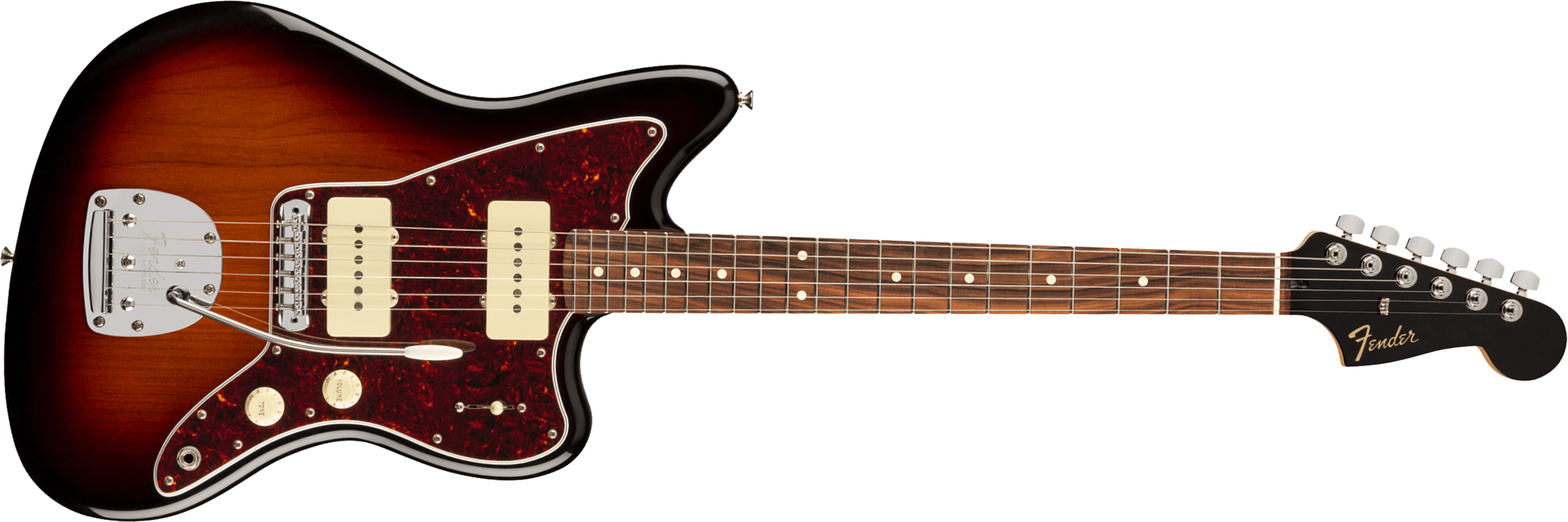Fender Jazzmaster Player Ltd 2s Trem Pf - 3-color Sunburst - Retro rock electric guitar - Main picture