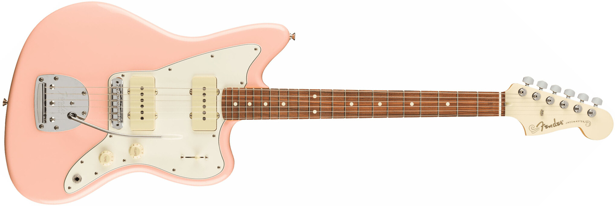 Fender Jazzmaster Player Ltd Mex 2s Trem Pf - Shell Pink - Retro rock electric guitar - Main picture