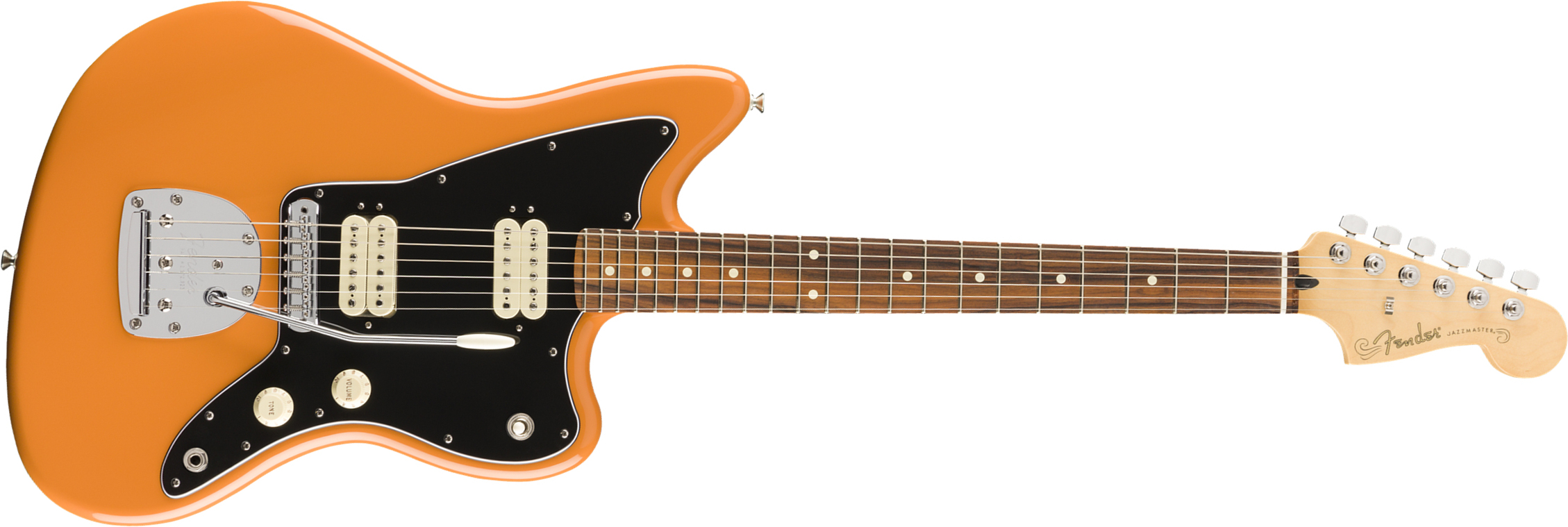 Fender Jazzmaster Player Mex Hh Pf - Capri Orange - Retro rock electric guitar - Main picture