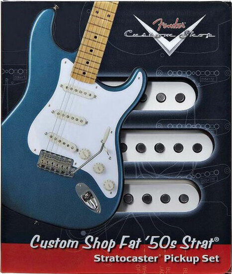 Fender Jeu Strat Custom Shop Fat 50 White 3 Pieces - - Electric guitar pickup - Main picture