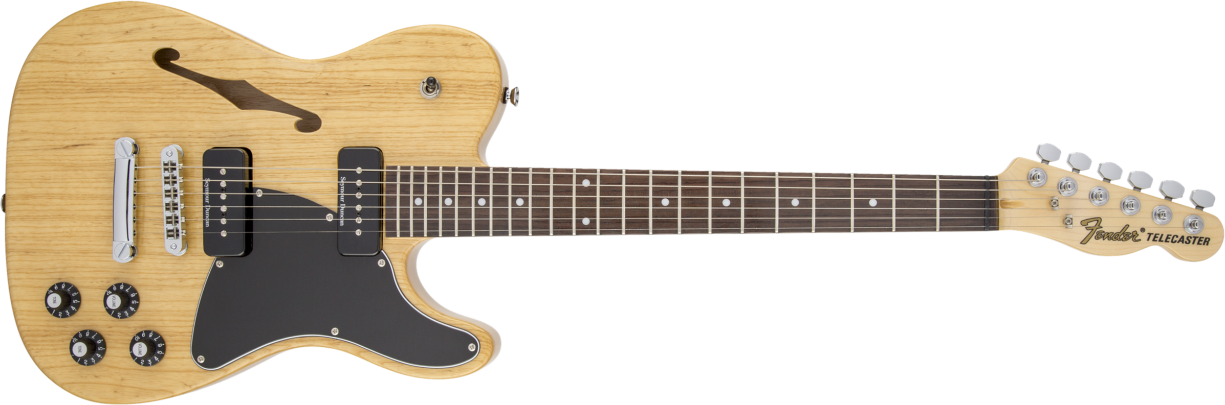 Fender Jim Adkins Tele Ja-90 Mex Signature 2p90 - Natural - Semi-hollow electric guitar - Main picture