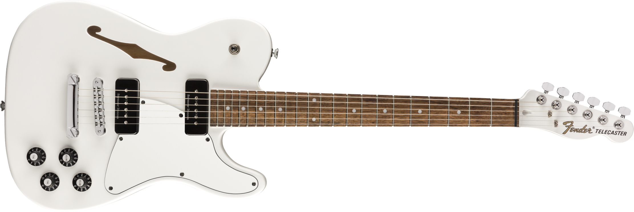 Fender Jim Adkins Tele Ja-90 Mex Signature 2p90 Lau - White - Tel shape electric guitar - Main picture