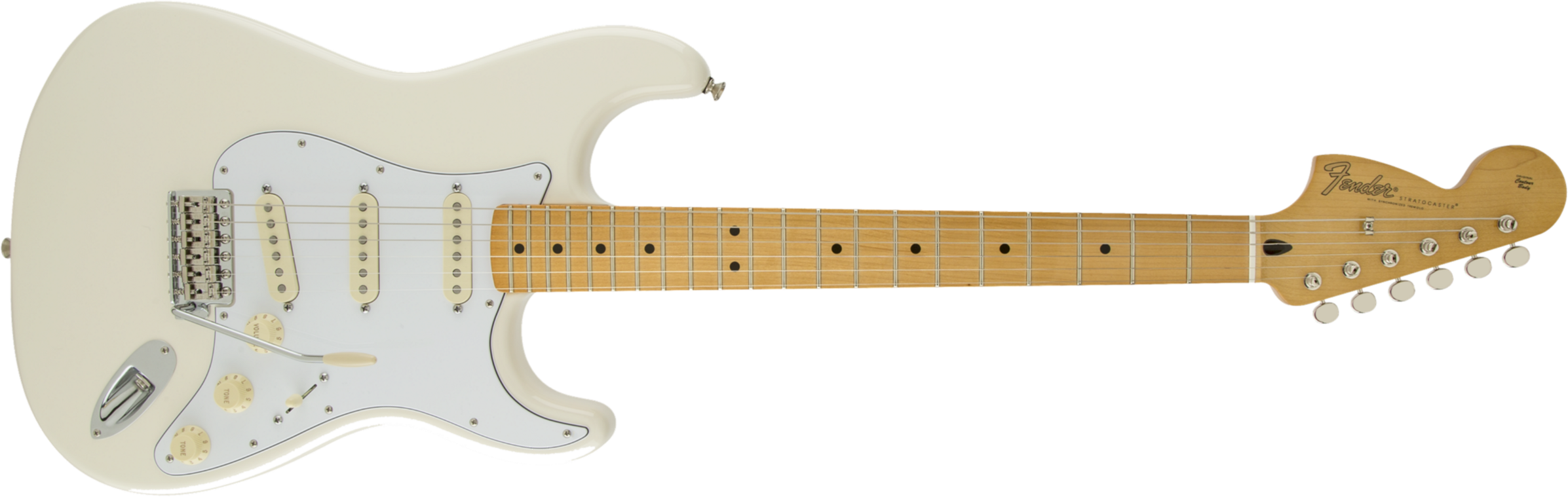 Fender Jimi Hendrix Stratocaster (mex, Mn) - Olympic White - Str shape electric guitar - Main picture