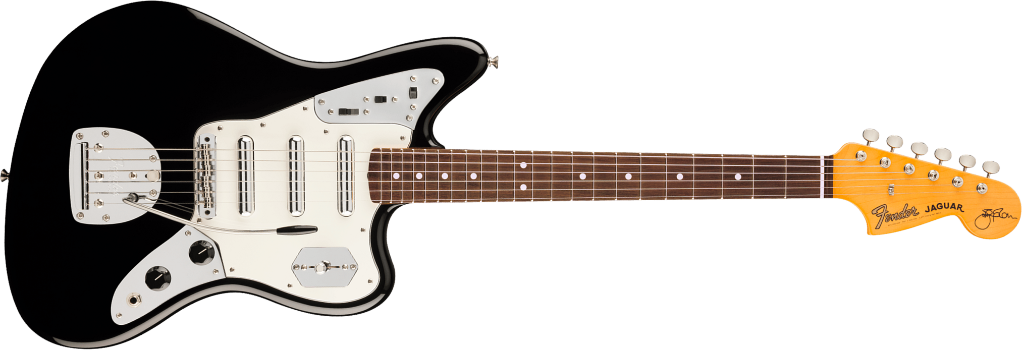 Fender Johnny Marr Jaguar Special Usa Ltd Signature Shsc 3s Trem Rw - Black - Signature electric guitar - Main picture