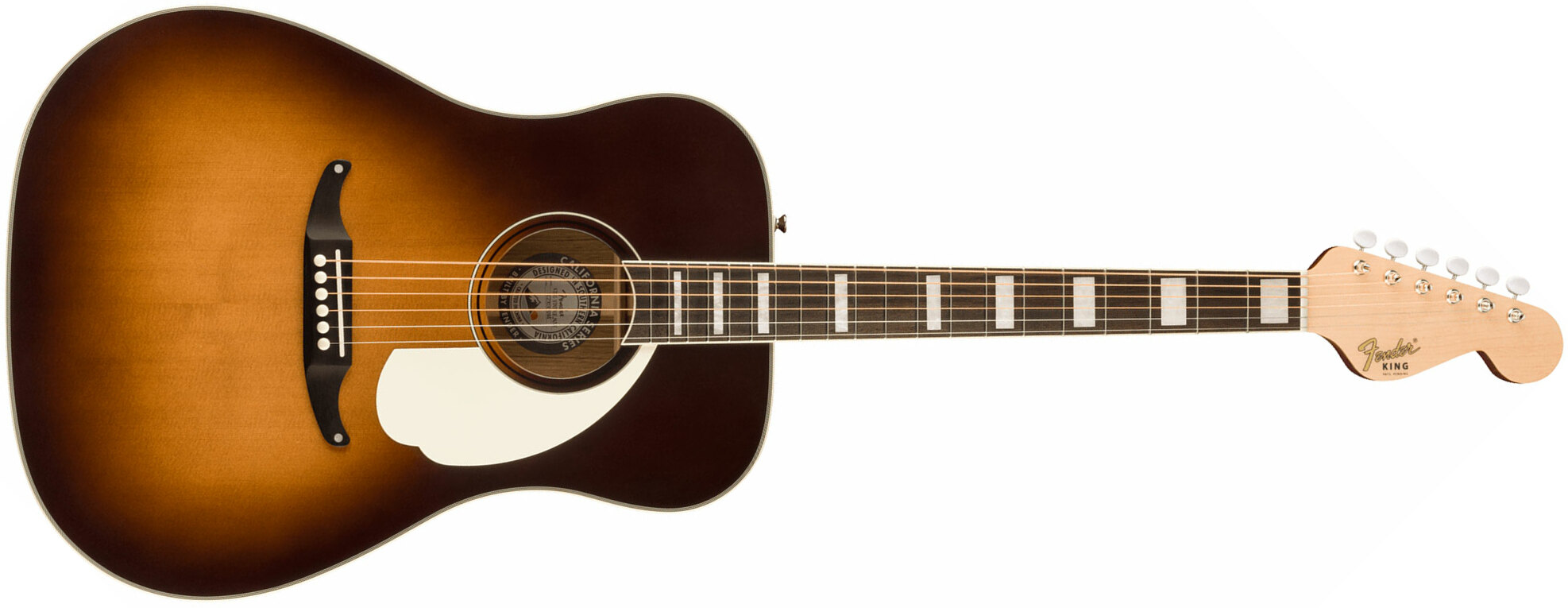 Fender King Vintage California Dreadnought Epicea Ovangkol Ova - Mojave - Electro acoustic guitar - Main picture
