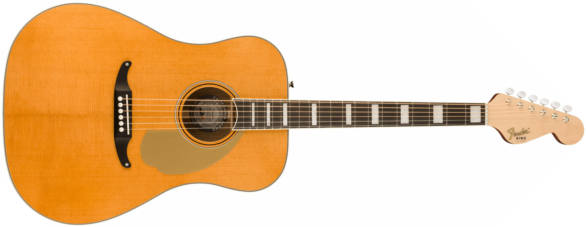 Fender King Vintage California Dreadnought Epicea Ovangkol Ova - Aged Natural - Electro acoustic guitar - Main picture