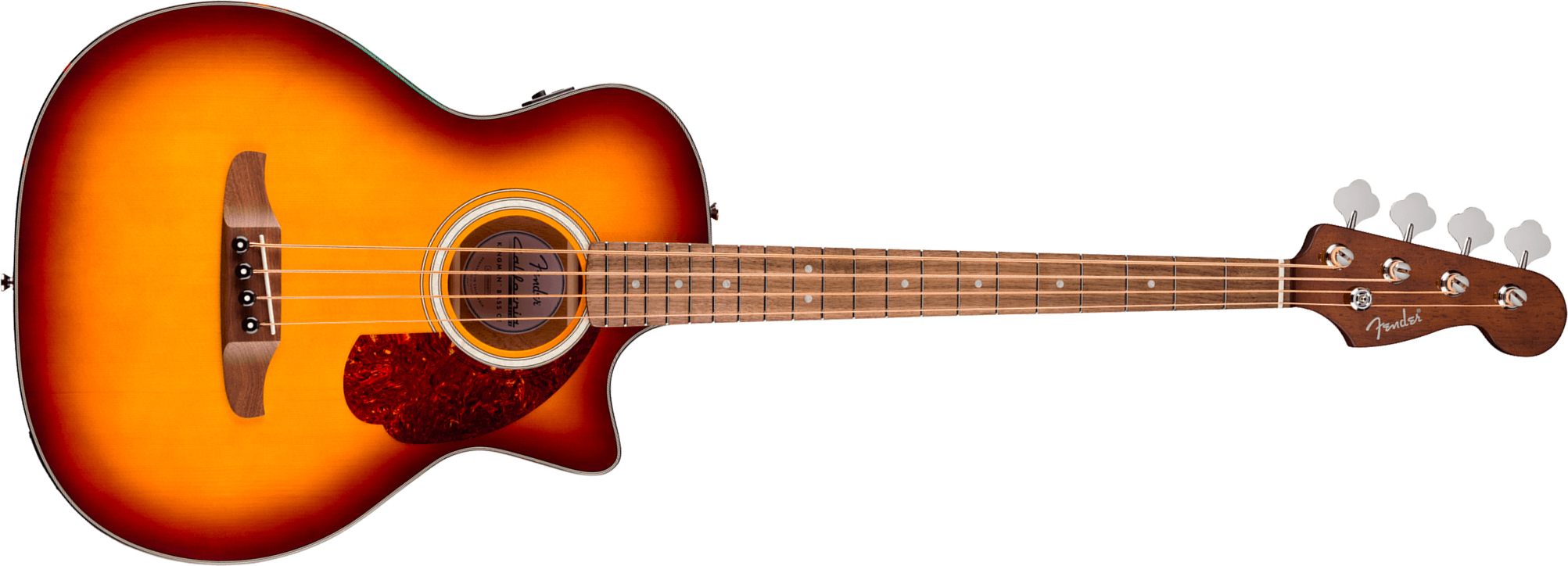 Fender Kingman Bass Deluxe Ce California Cw Shsc Epicea Acajou Noy - Honey Sunburst - Acoustic bass - Main picture
