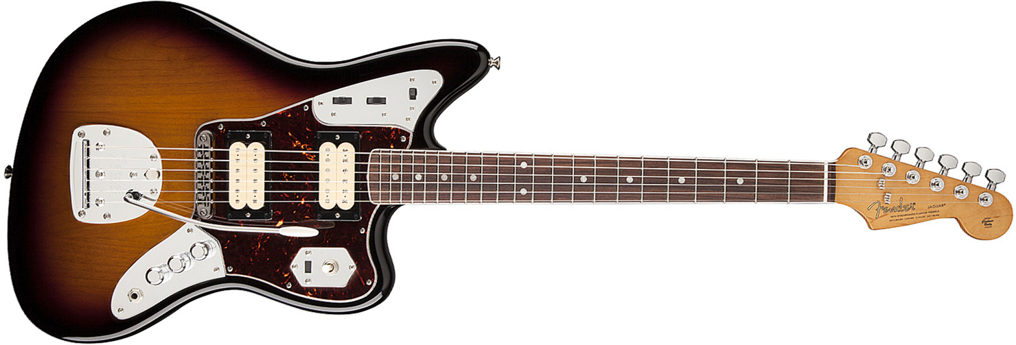 Fender Kurt Cobain Jaguar Mex Hh Trem Rw - 3-color Sunburst - Retro rock electric guitar - Main picture