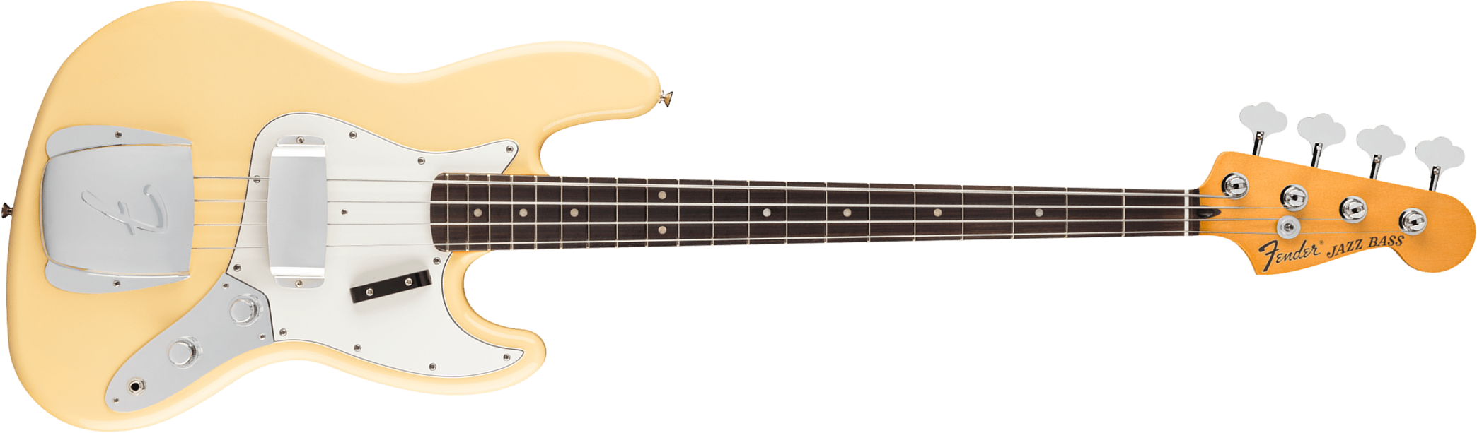 Fender Laura Lee Jazz Bass Mex Ltd Signature Rw - Vintage White - Solid body electric bass - Main picture