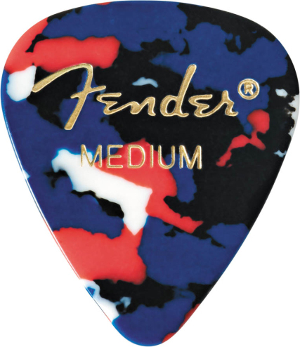 Fender Lot De 12 351 Shape Classic Picks Medium Confetti - Guitar pick - Main picture