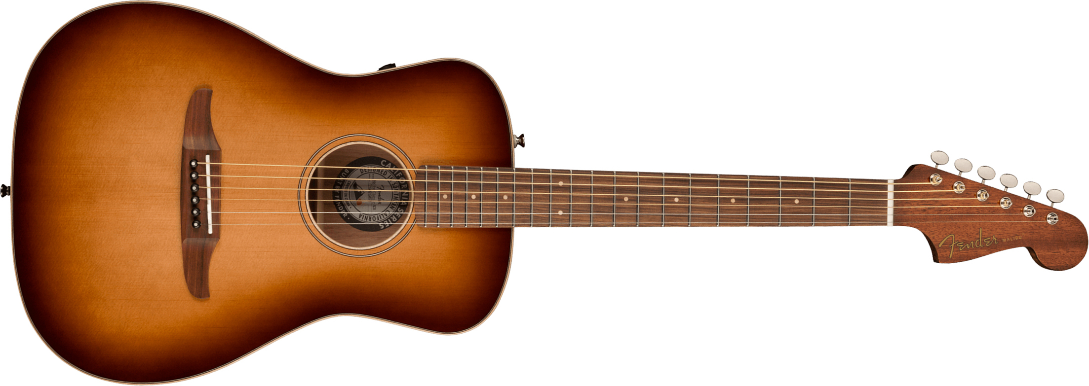 Fender Malibu Classic California Concert Epicea Acajou Pf +housse - Aged Cognac Burst - Electro acoustic guitar - Main picture