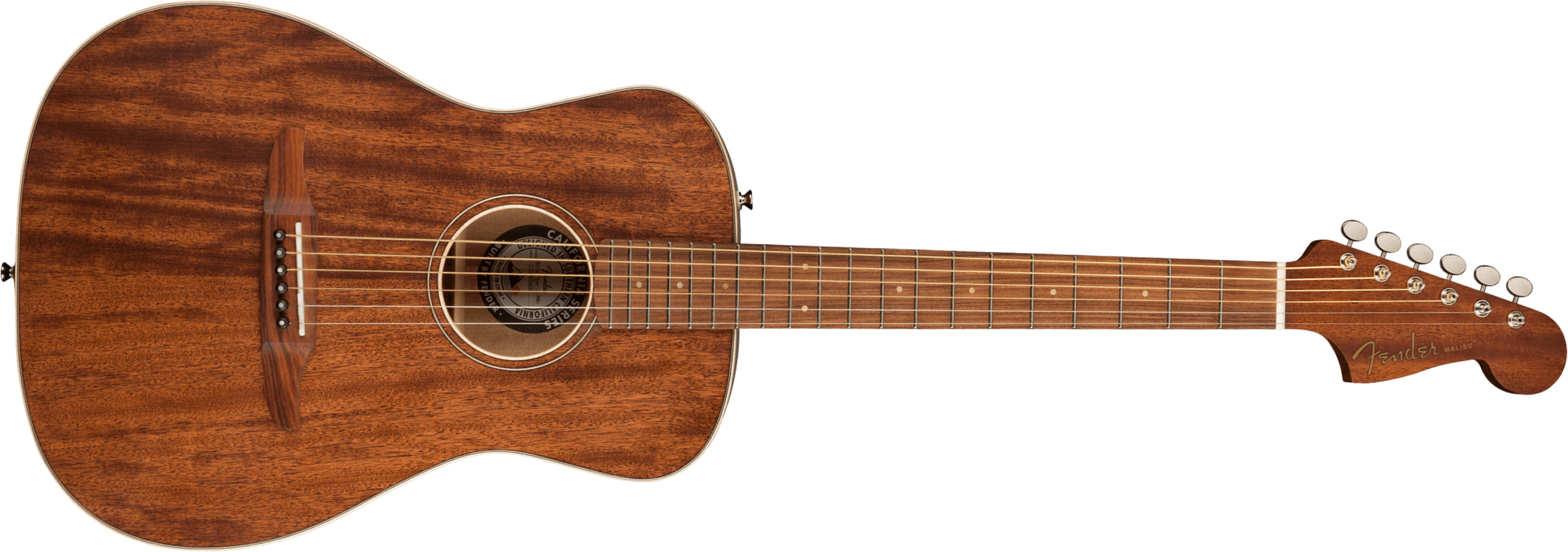 Fender Malibu Special California Concert Tout Acajou Pf +housse - Natural Satin - Electro acoustic guitar - Main picture