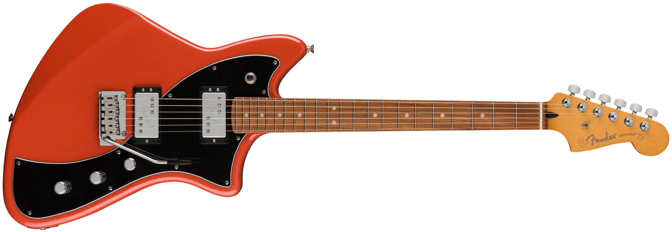 Fender Meteora Player Plus Hh Mex 2023 2s Ht Pf - Fiesta Red - Retro rock electric guitar - Main picture