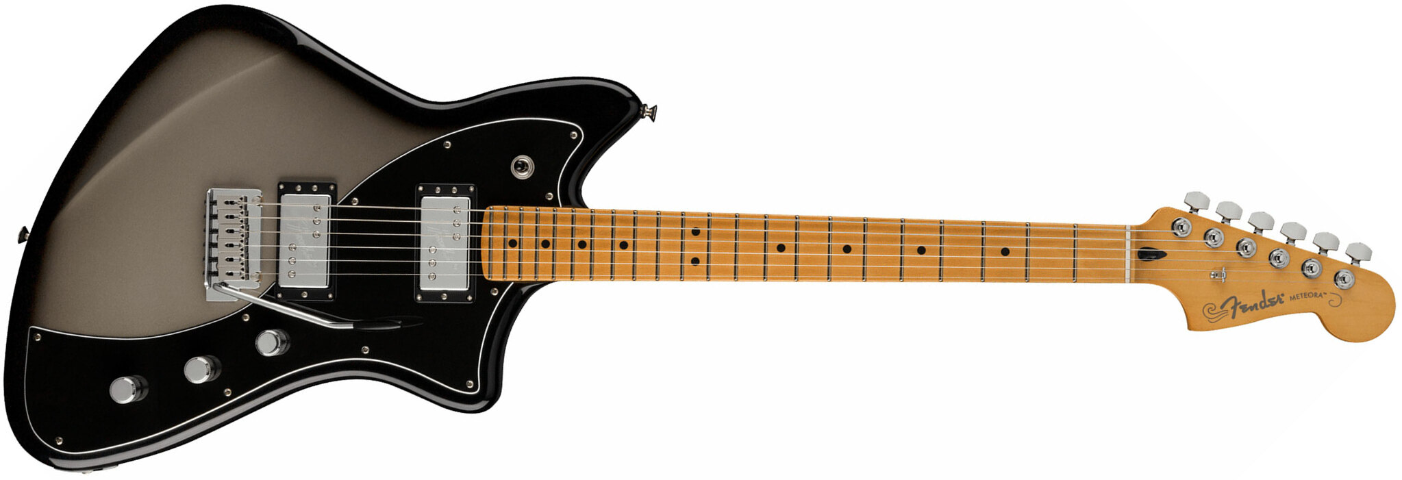 Fender Meteora Player Plus Hh Mex 2h Ht Mn - Silver Burst - Retro rock electric guitar - Main picture