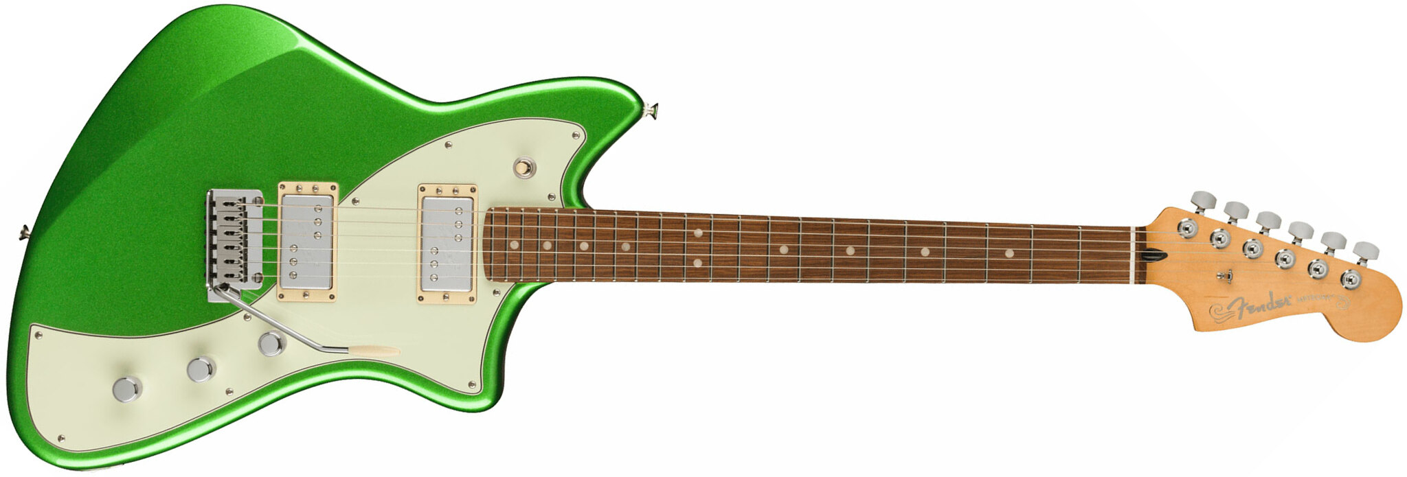 Fender Meteora Player Plus Hh Mex 2h Ht Pf - Cosmic Jade - Retro rock electric guitar - Main picture