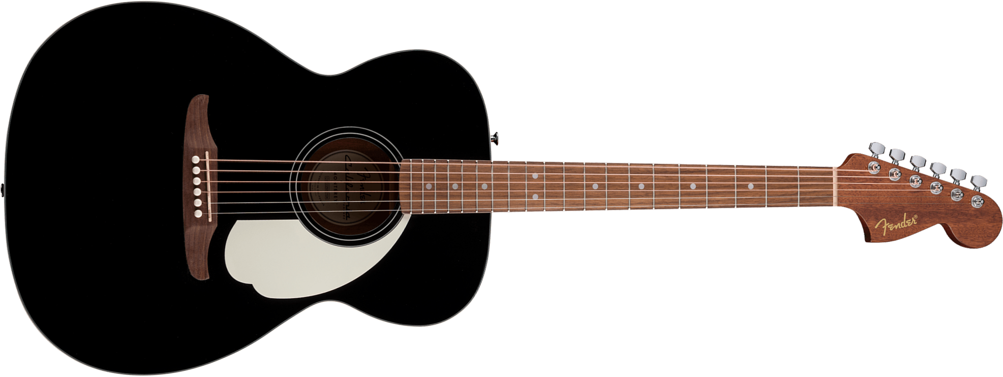 Fender Monterey California Standard Om Epicea Sapele Wal - Black - Folk guitar - Main picture