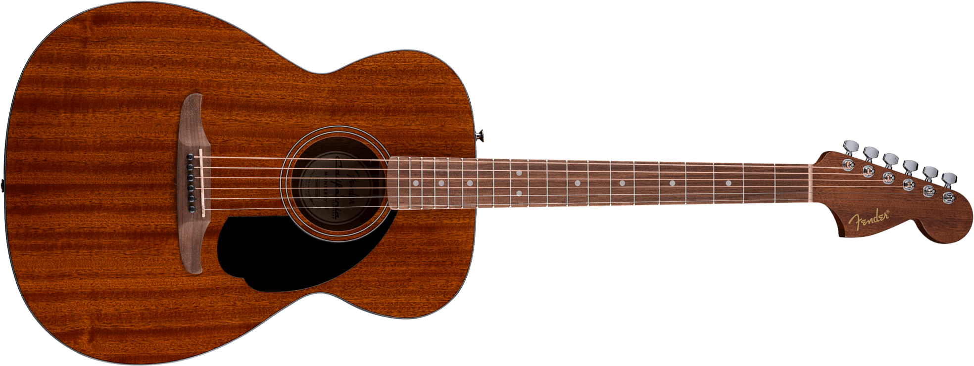 Fender Monterey California Standard Om Tout Sapele Wal - Natural - Folk guitar - Main picture