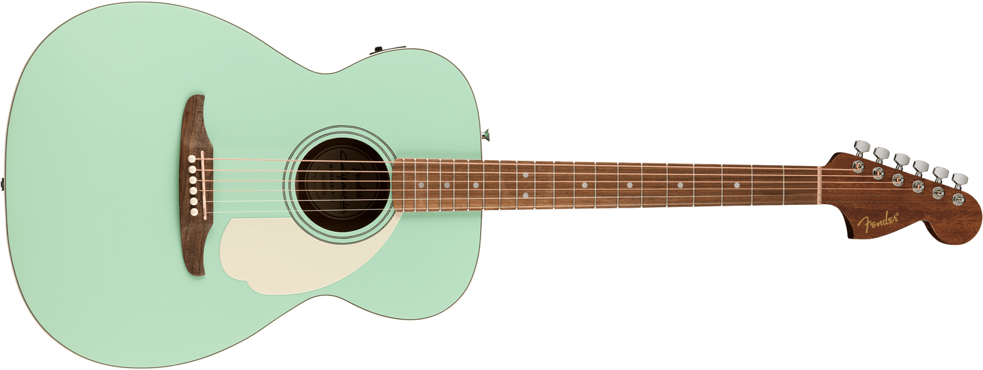Fender Monterey E California Standard Om Epicea Sapele Wal - Surf Green - Folk guitar - Main picture