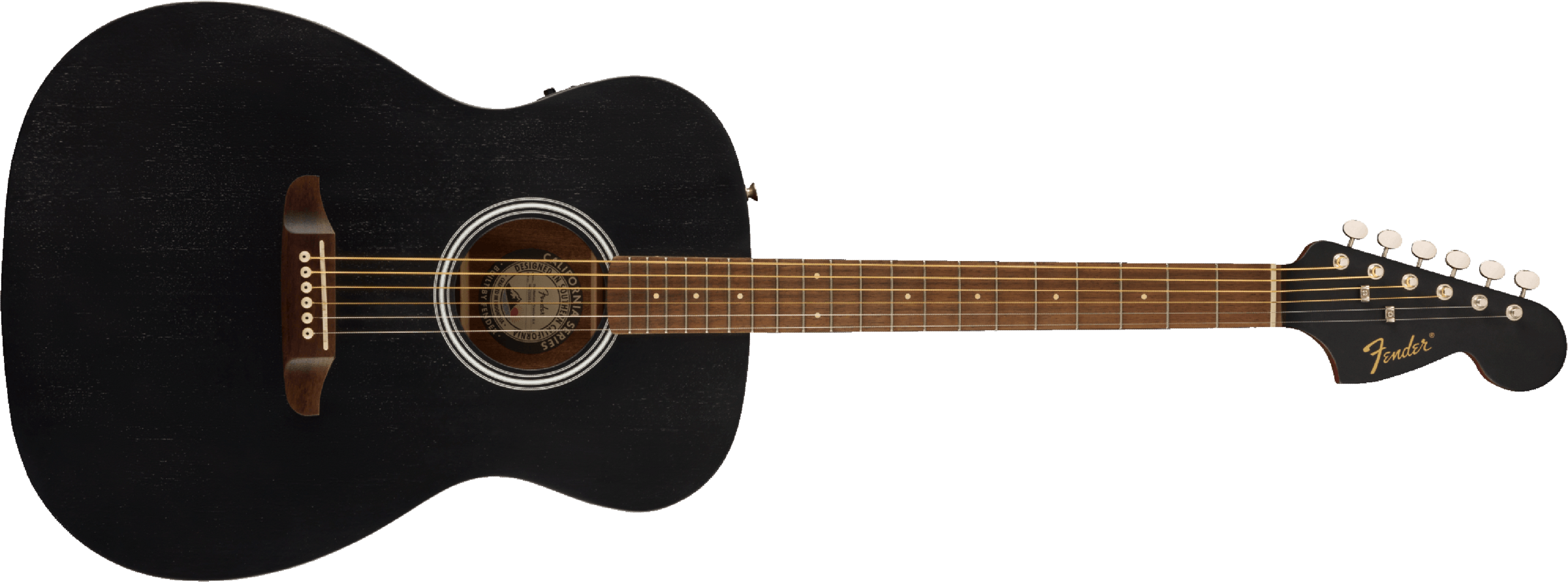 Fender Monterey Standard Sapelle Wal - Black Top - Acoustic guitar & electro - Main picture