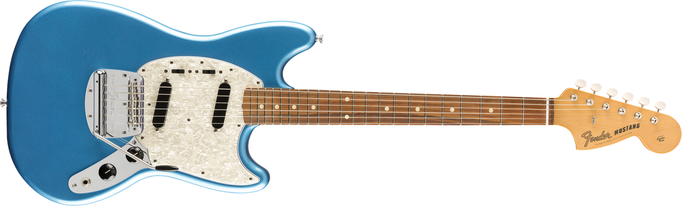 Fender Mustang 60s Vintera Vintage Mex Pf - Lake Placid Blue - Retro rock electric guitar - Main picture