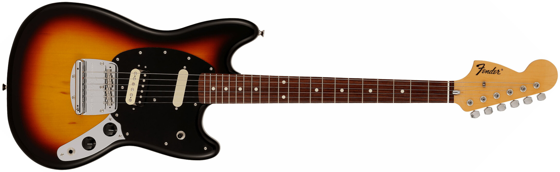 Fender Mustang Reverse Headstock Traditional Ltd Jap Hs Trem Rw - 3-color Sunburst - Str shape electric guitar - Main picture