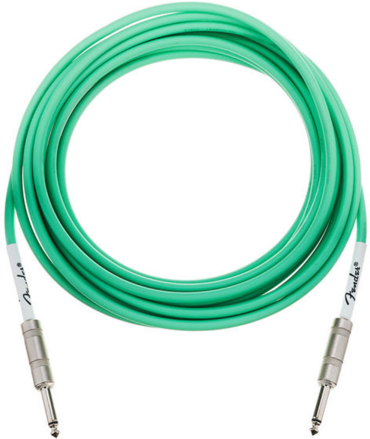 Fender Original Instrument Cable Droit/droit 18.6ft Surf Green - Cable - Main picture