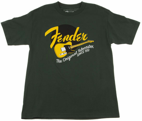 Fender Original Tele Green - Xxl - T-shirt - Main picture