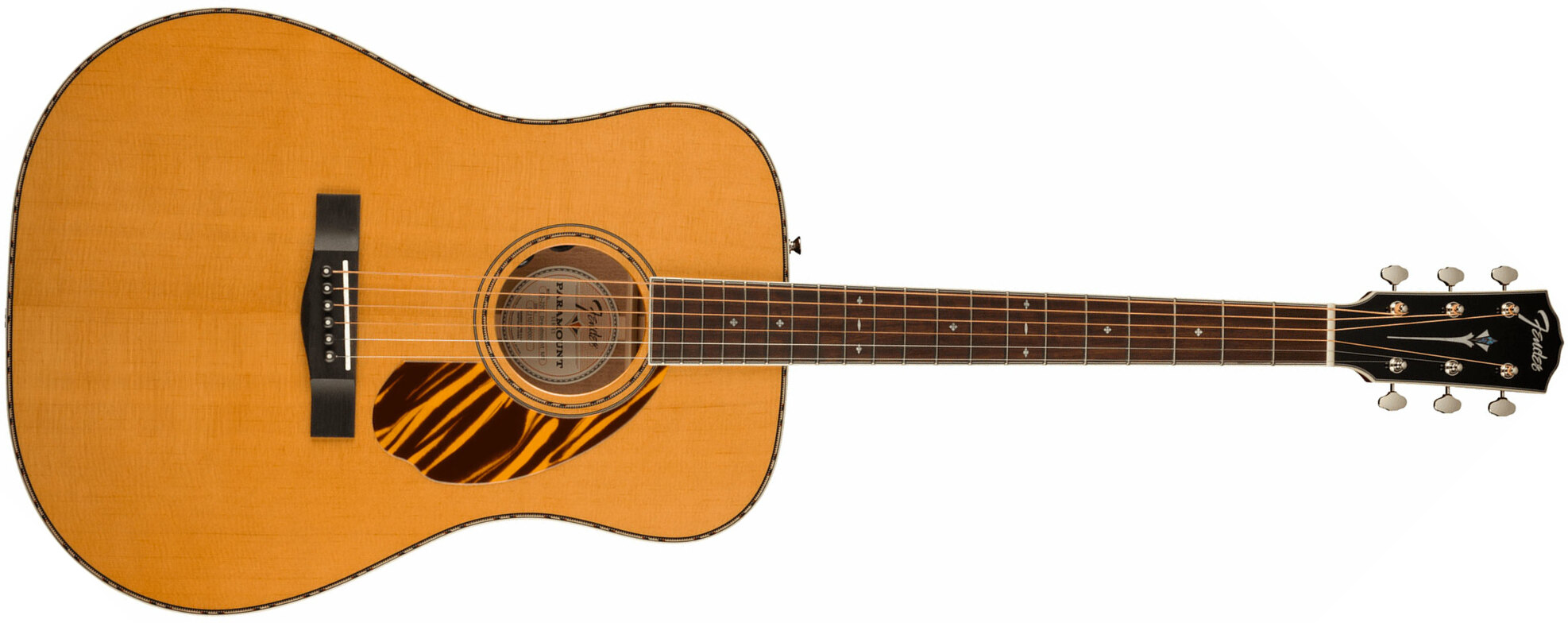 Fender Pd-220e Paramount Dreadnought Epicea Acajou Ova - Natural - Electro acoustic guitar - Main picture
