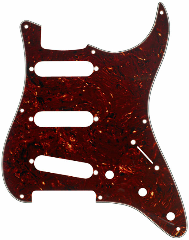 Fender Pickguard Strat Sss '50s Vintage 8-hole 4-ply Tortoise Shell - Pickguard - Main picture