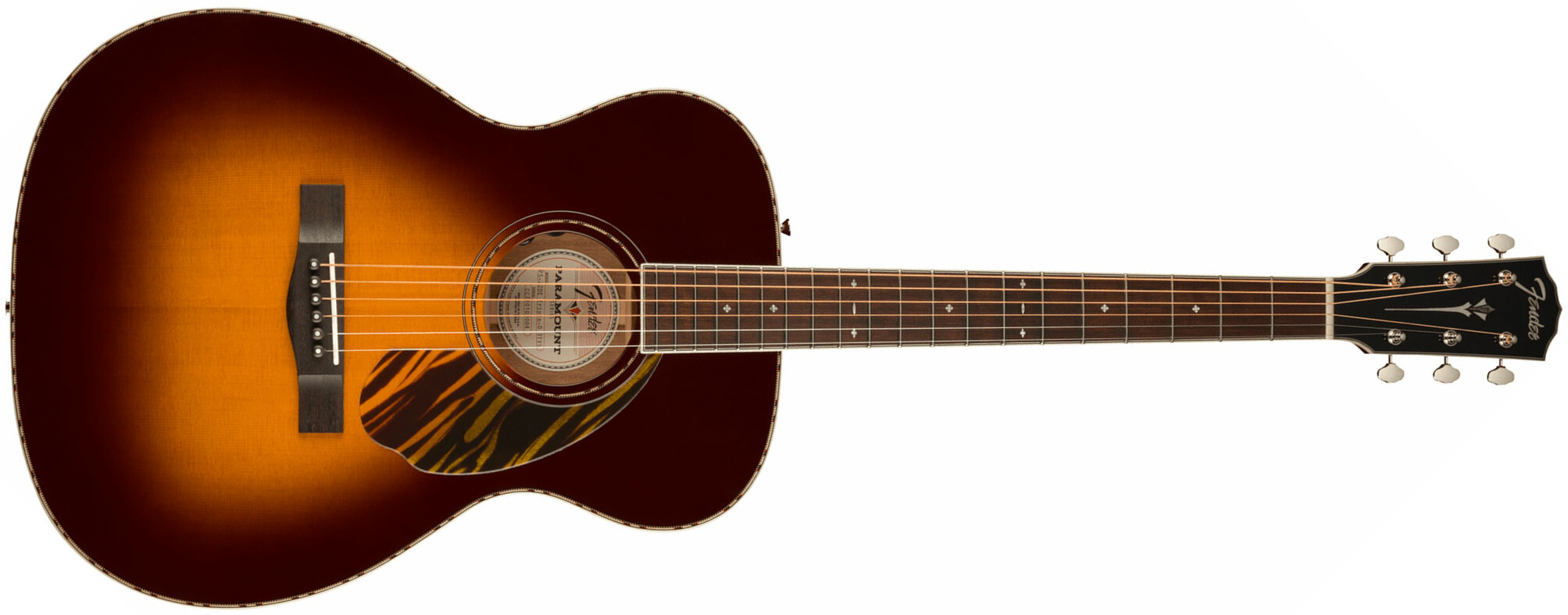 Fender Po-220e Paramount Orchestra Model Om Acajou Ova - 3-color Vintage Sunburst - Electro acoustic guitar - Main picture