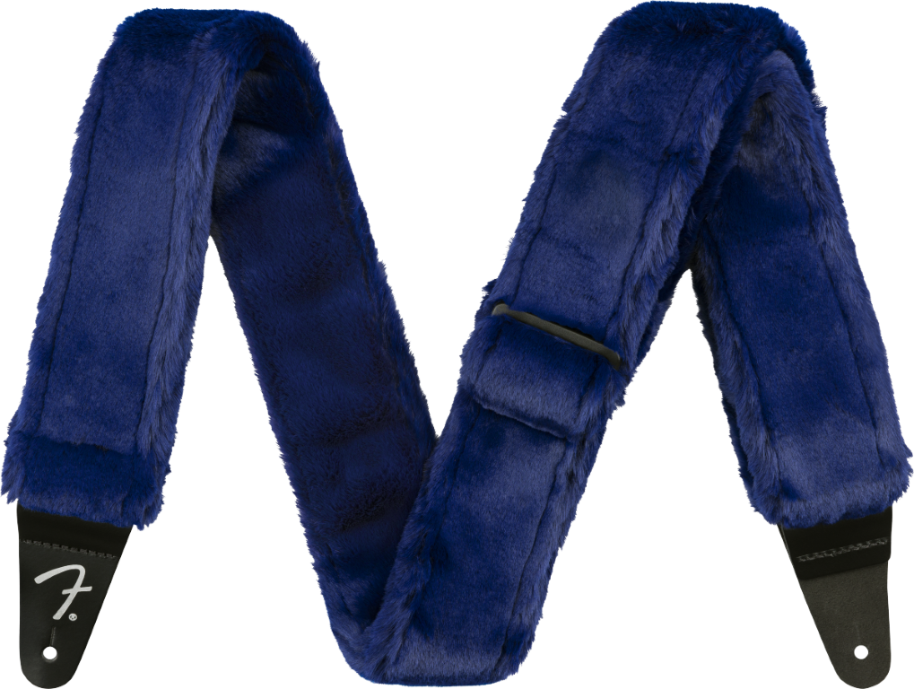 Fender Poodle Plush Strap Blue - Guitar strap - Main picture