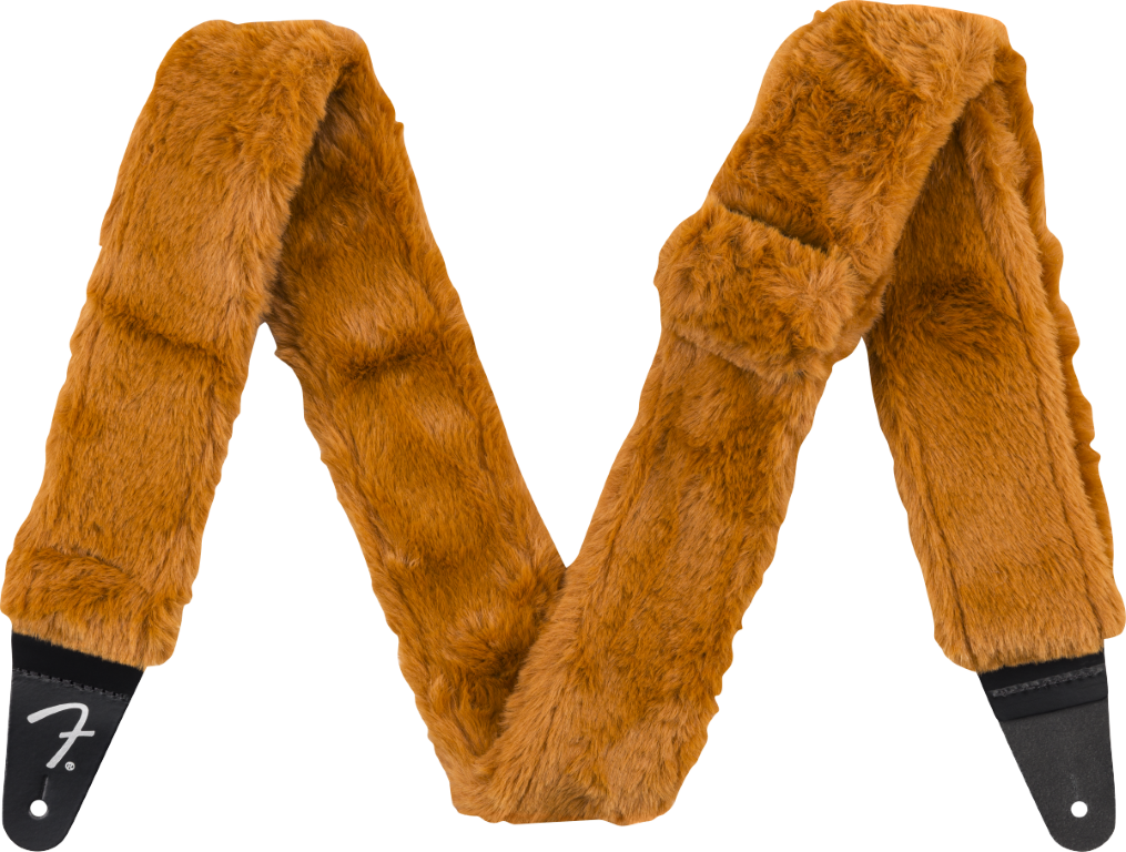 Fender Poodle Plush Strap Rust - Guitar strap - Main picture