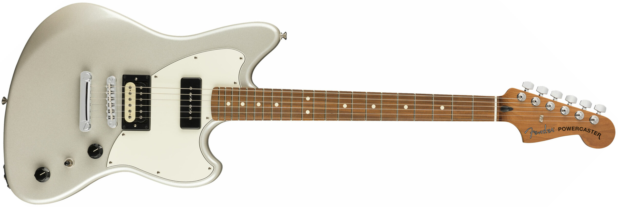 Fender Powercaster Alternate Reality Ltd Hp90 Ht Pf - White Opal - Retro rock electric guitar - Main picture
