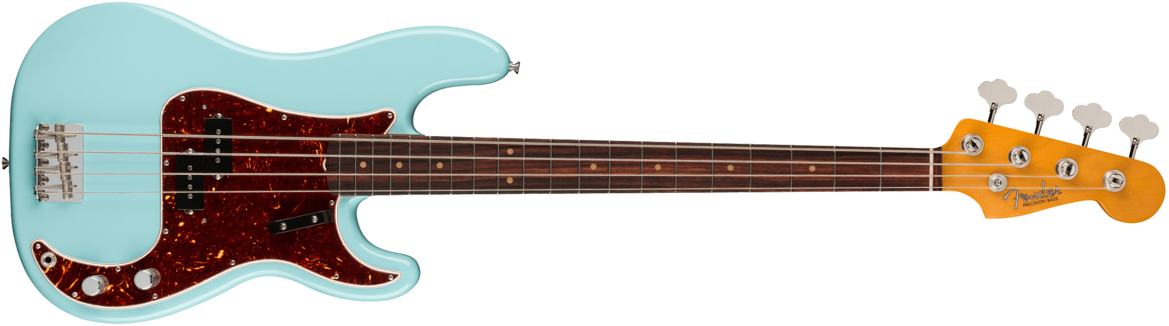 Fender Precision Bass 1960 American Vintage Ii Usa Rw - Daphne Blue - Solid body electric bass - Main picture