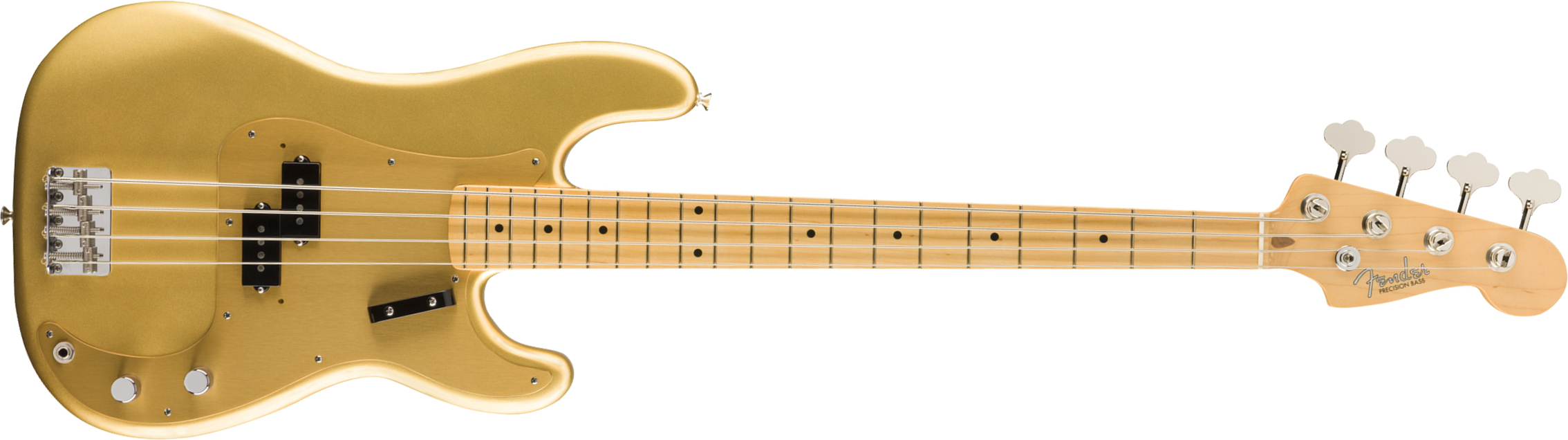 Fender Precision Bass '50s American Original Usa Mn - Aztec Gold - Solid body electric bass - Main picture