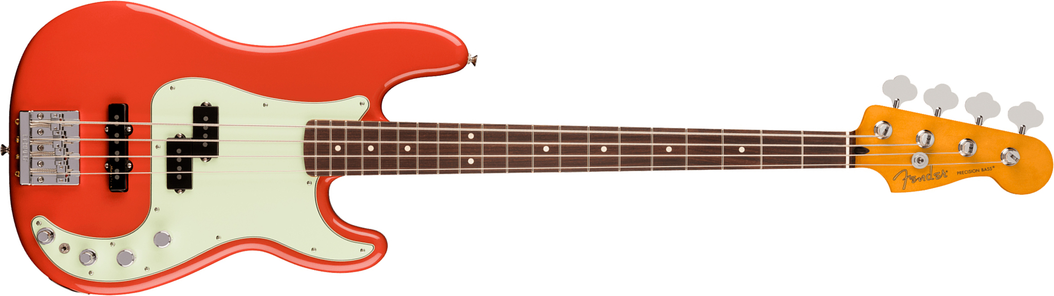 Fender Precision Bass Active Player Ii Modified Ltd Mex Rw - Fiesta Red - Solid body electric bass - Main picture