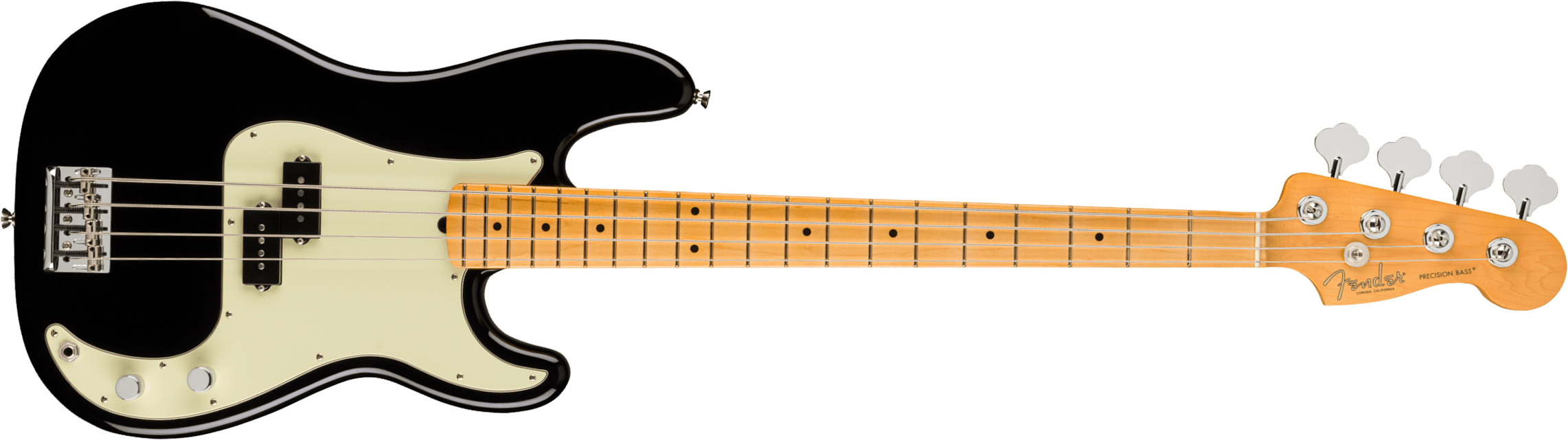 Fender Precision Bass American Professional Ii Usa Mn - Black - Solid body electric bass - Main picture