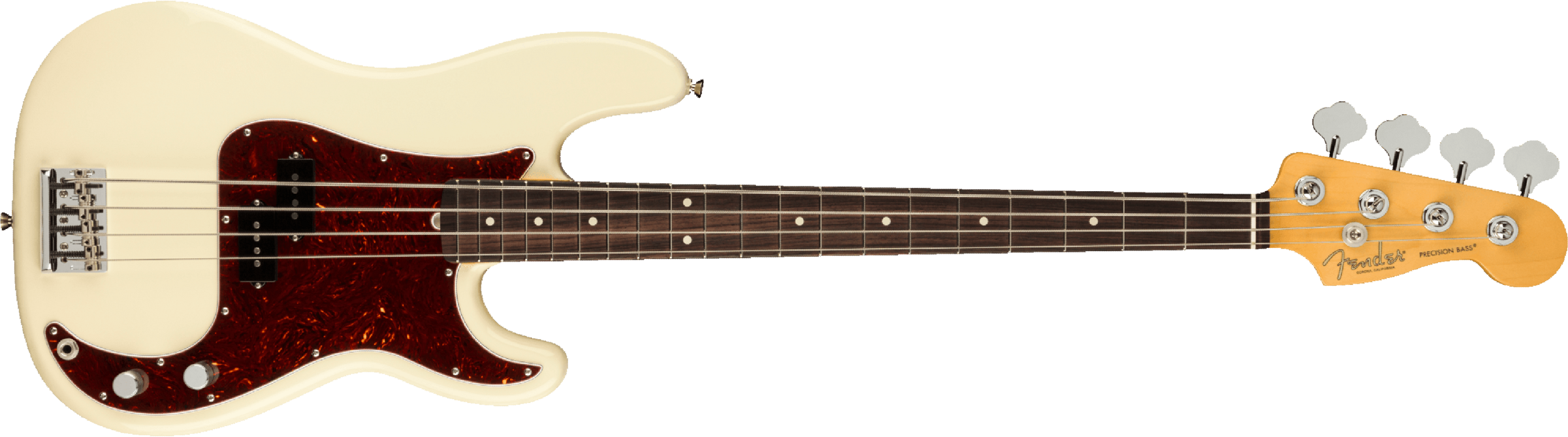 Fender Precision Bass American Professional Ii Usa Rw - Olympic White - Solid body electric bass - Main picture