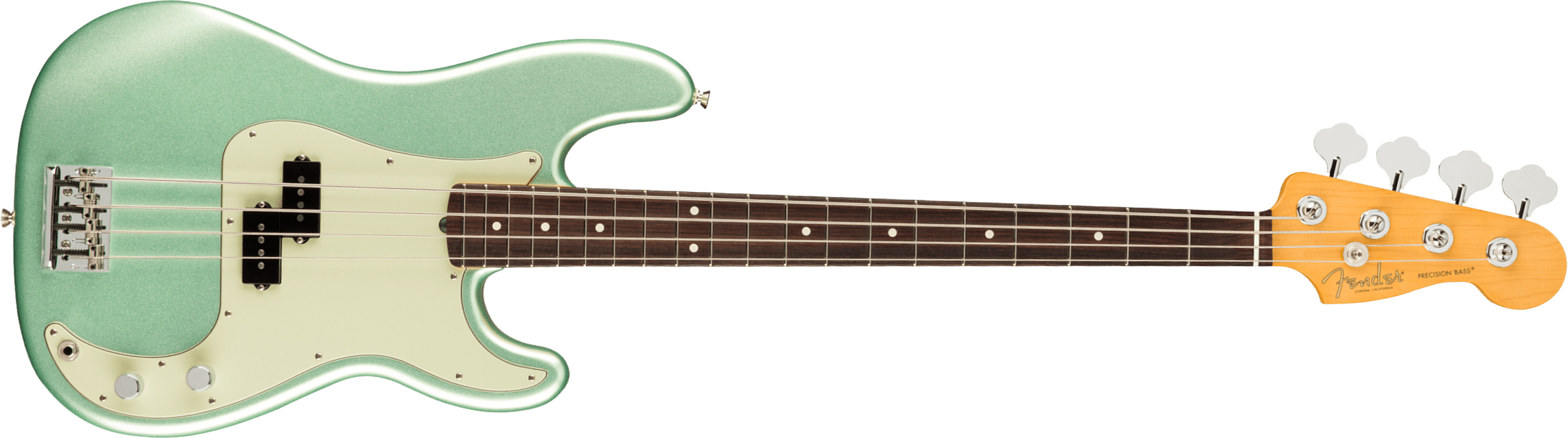 Fender Precision Bass American Professional Ii Usa Rw - Mystic Surf Green - Solid body electric bass - Main picture