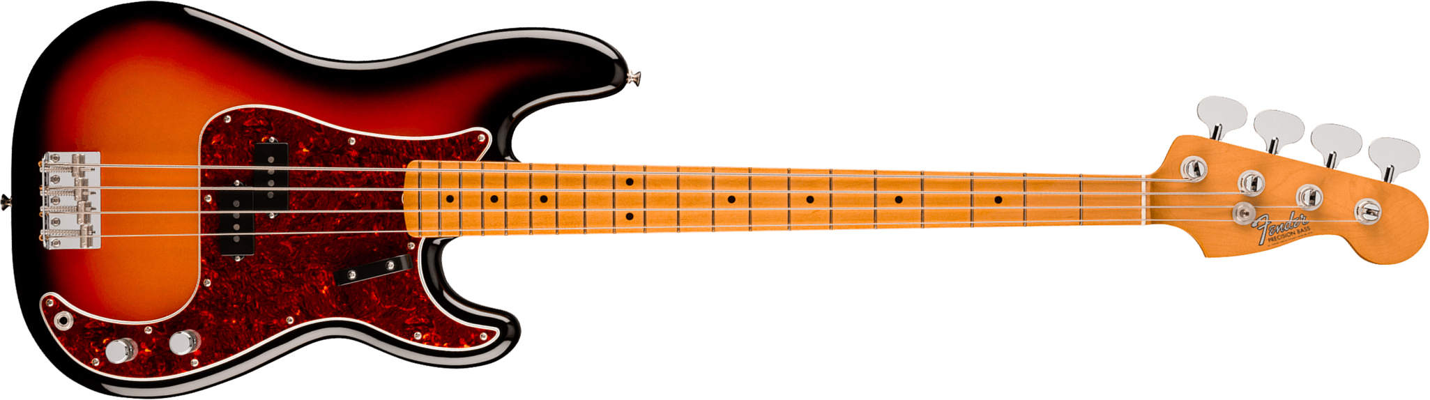 Fender Precision Bass Late 60s Vintera 3 Mex Mn - 3-color Sunburst - Solid body electric bass - Main picture