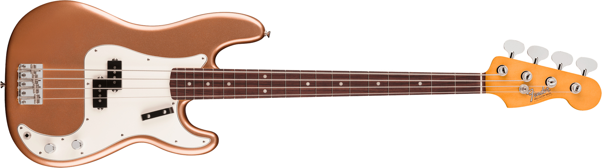 Fender Precision Bass Late 60s Vintera 3 Mex Rw - Firemist Gold - Solid body electric bass - Main picture