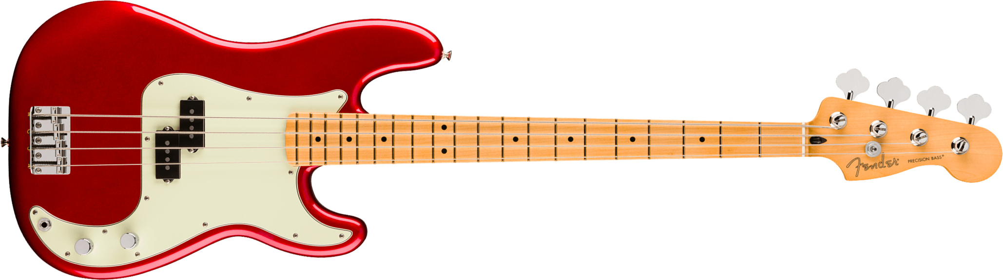 Fender Precision Bass Player Ii 75th Ann. Mex Ht 2s Mn - Candy Apple Red - Solid body electric bass - Main picture