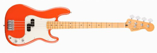 Fender Precision Bass Player Ii Mex Mn - Rallye Orange - Solid body electric bass - Main picture