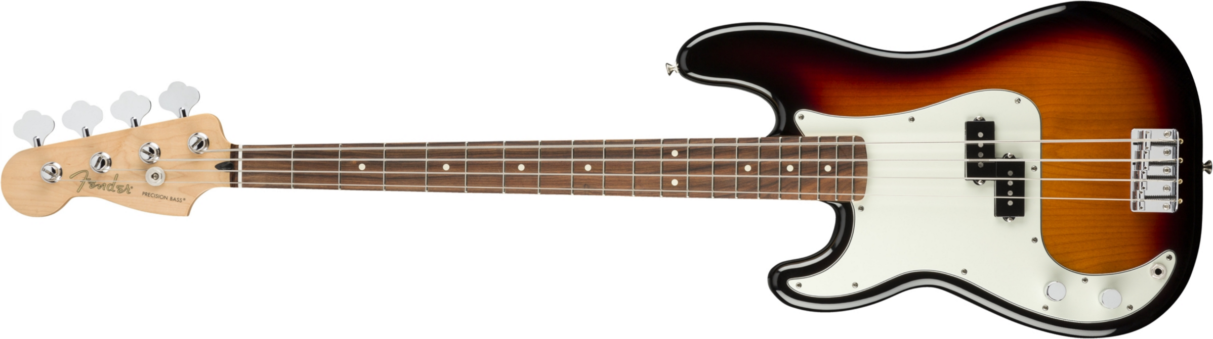 Fender Precision Bass Player Lh Gaucher Mex Pf - 3-color Sunburst - Solid body electric bass - Main picture