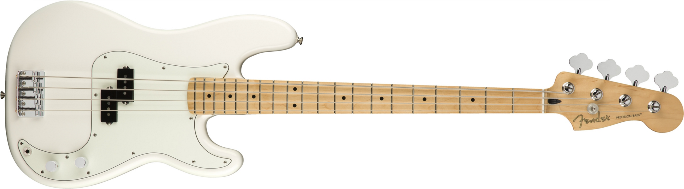 Fender Precision Bass Player Mex Mn - Polar White - Solid body electric bass - Main picture