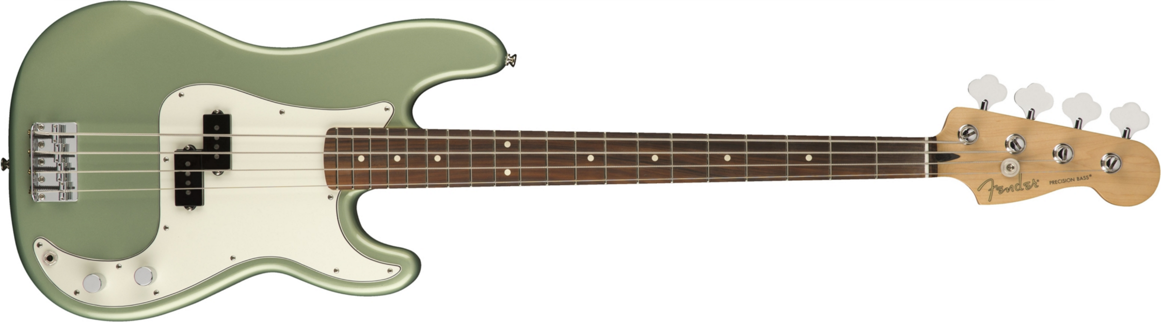 Fender Precision Bass Player Mex Pf - Sage Green Metallic - Solid body electric bass - Main picture