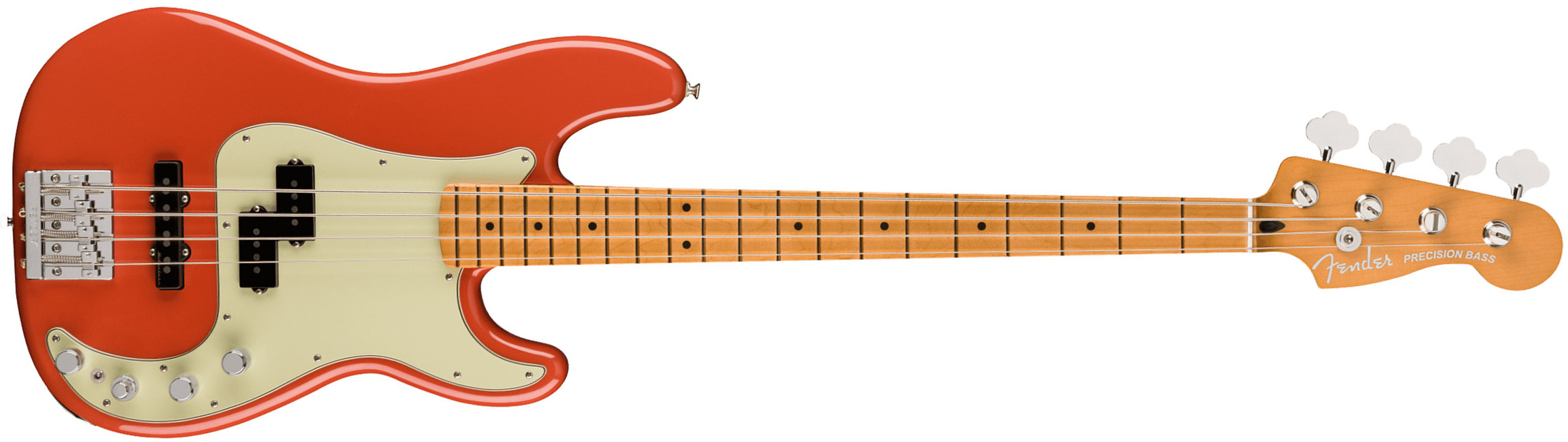 Fender Precision Bass Player Plus 2023 Mex Active Mn - Fiesta Red - Solid body electric bass - Main picture